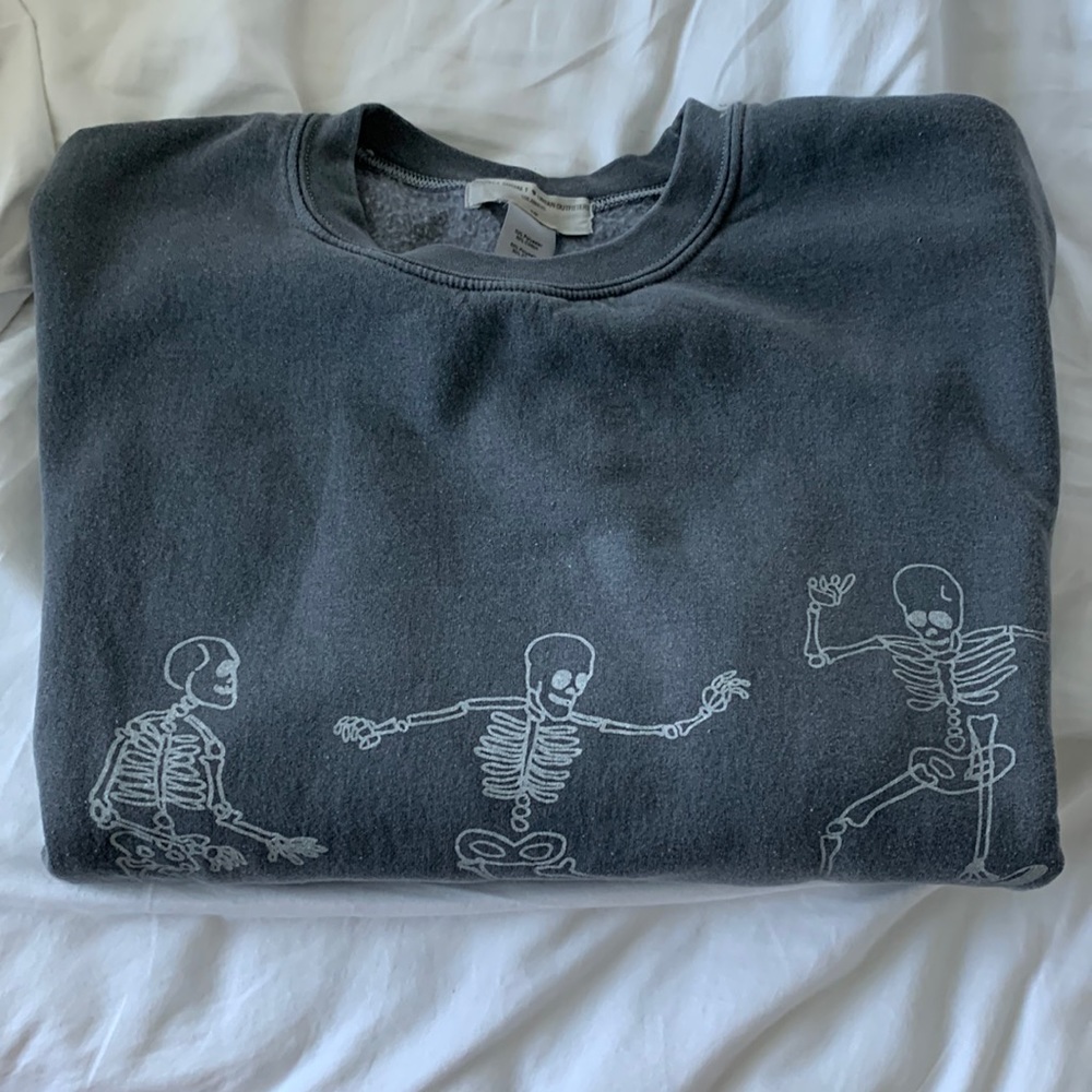urban outfitters skelton skater sweatshirt
